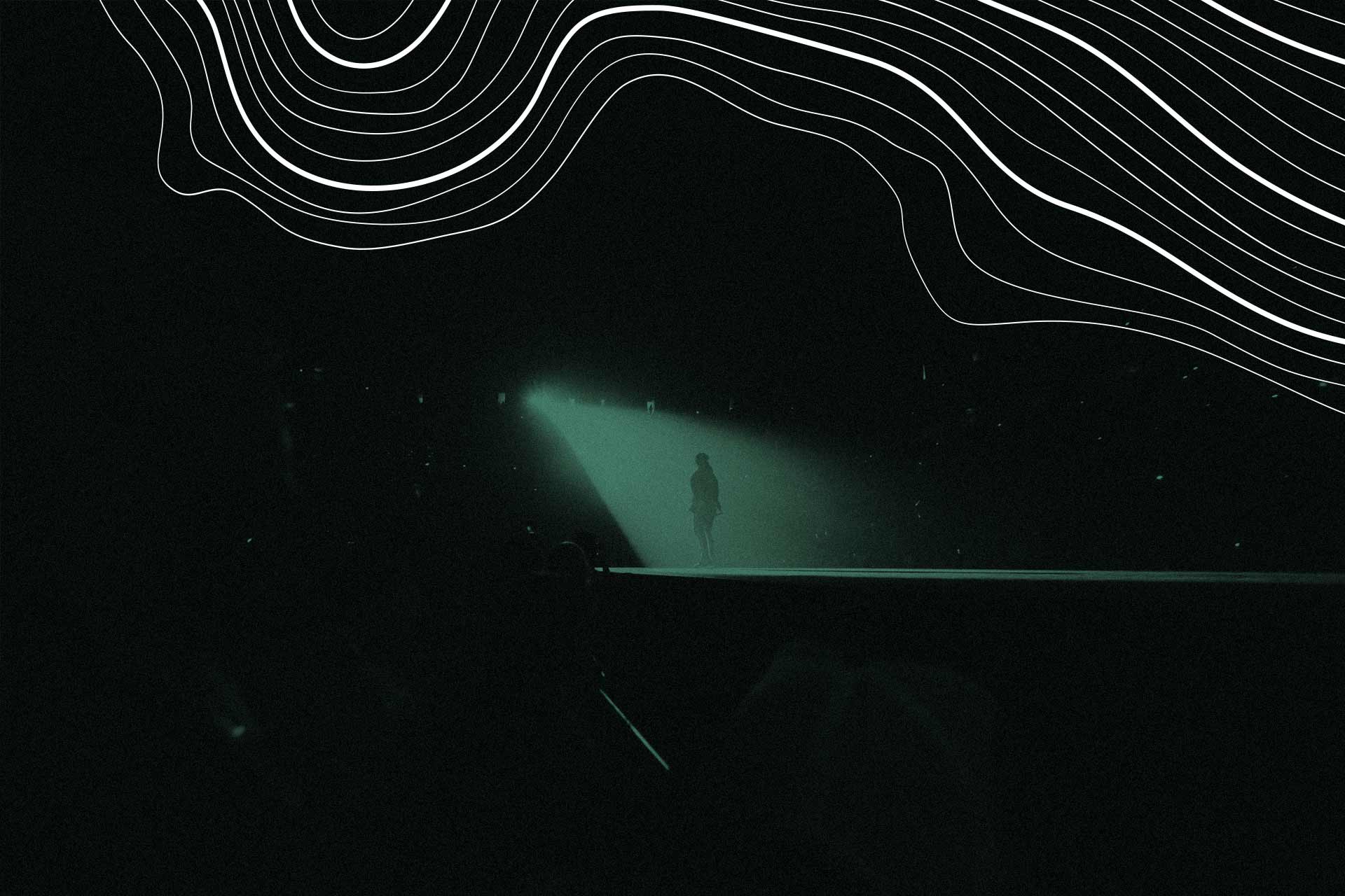 Standing in the spotlight