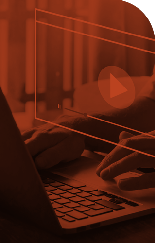 Concept of person watching video