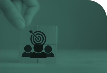 Concept of Target Customer using blocks