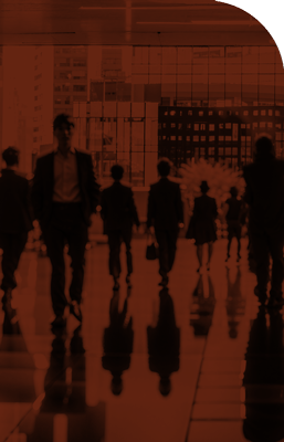 IT Industry workers walking at headquarters