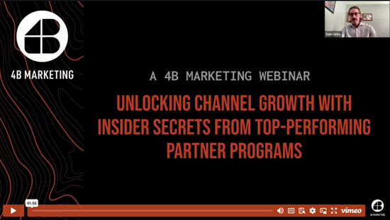 Unlocking Channel Growth with Insider Secrets From Top-Performing Partner Programs Video on Demand