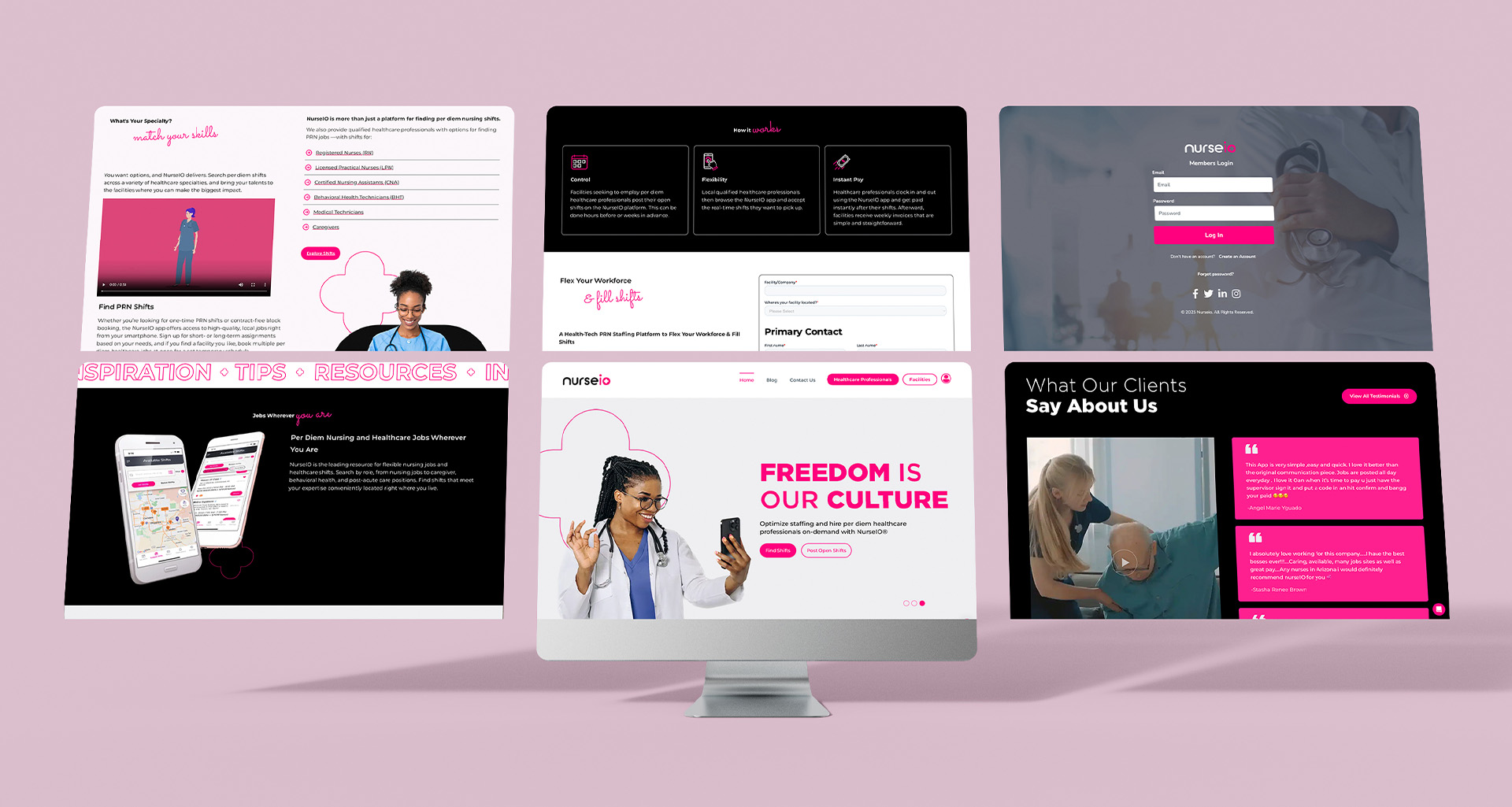 Portfolio: 4B Marketing - Nurse IO - Web